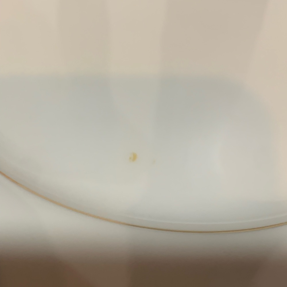 Vintage 1950s Noritake Bone White Ivory China Dessert Plates Gold Rim Set of 6 - Picture 10 of 11